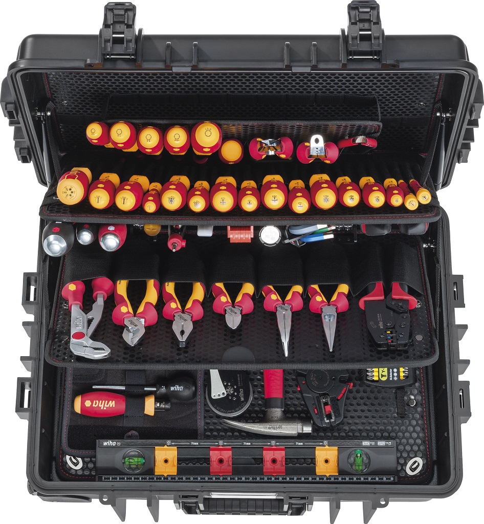 42069 Wiha 116 Piece Electrician Tool Kit Tool Kit with Case VDE/1000V Approved