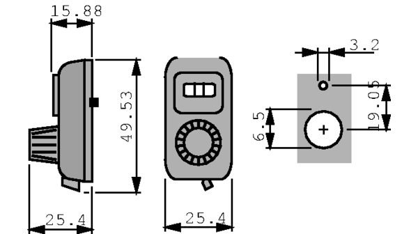 Vishay 15A11B10 Multiturn Dial for Potentiometer