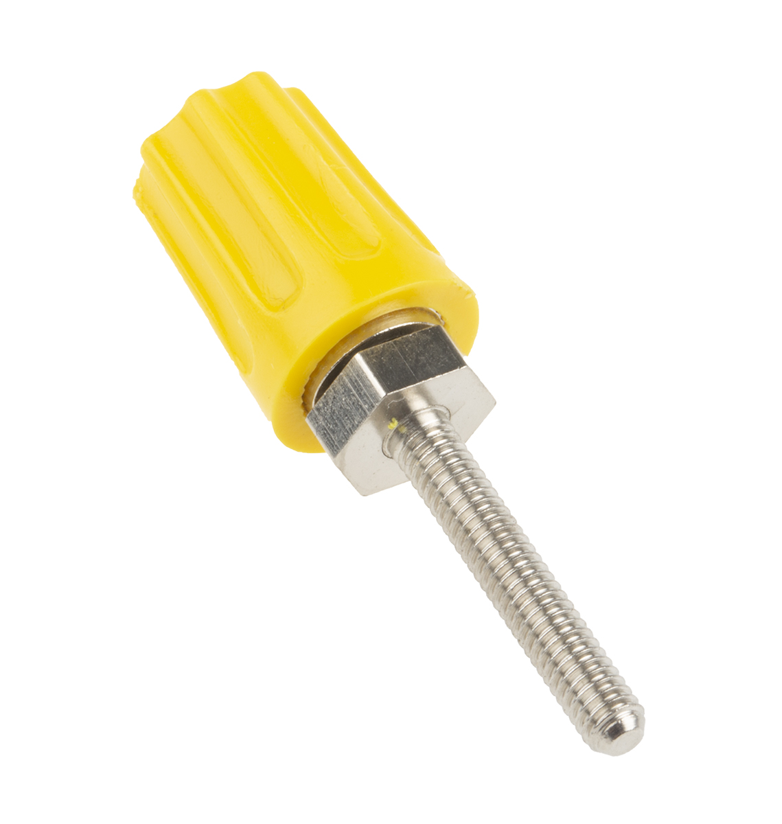 423-245 RS PRO, Yellow 16A Binding Post With Brass Contacts and Nickel Plated