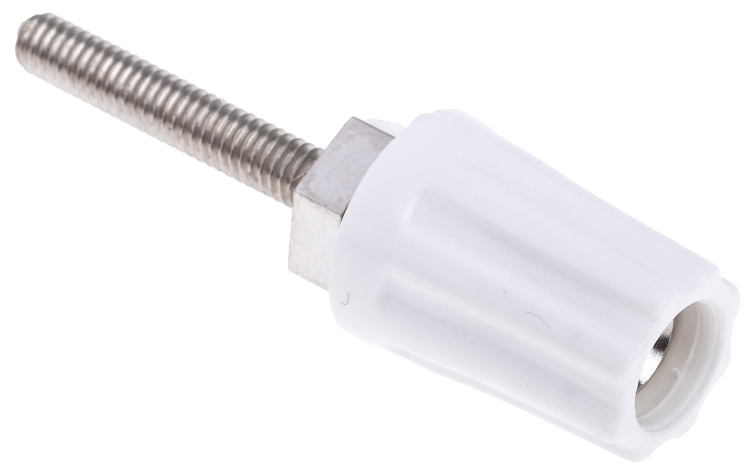 RS PRO, White 16A Binding Post With Brass Contacts and Nickel Plated