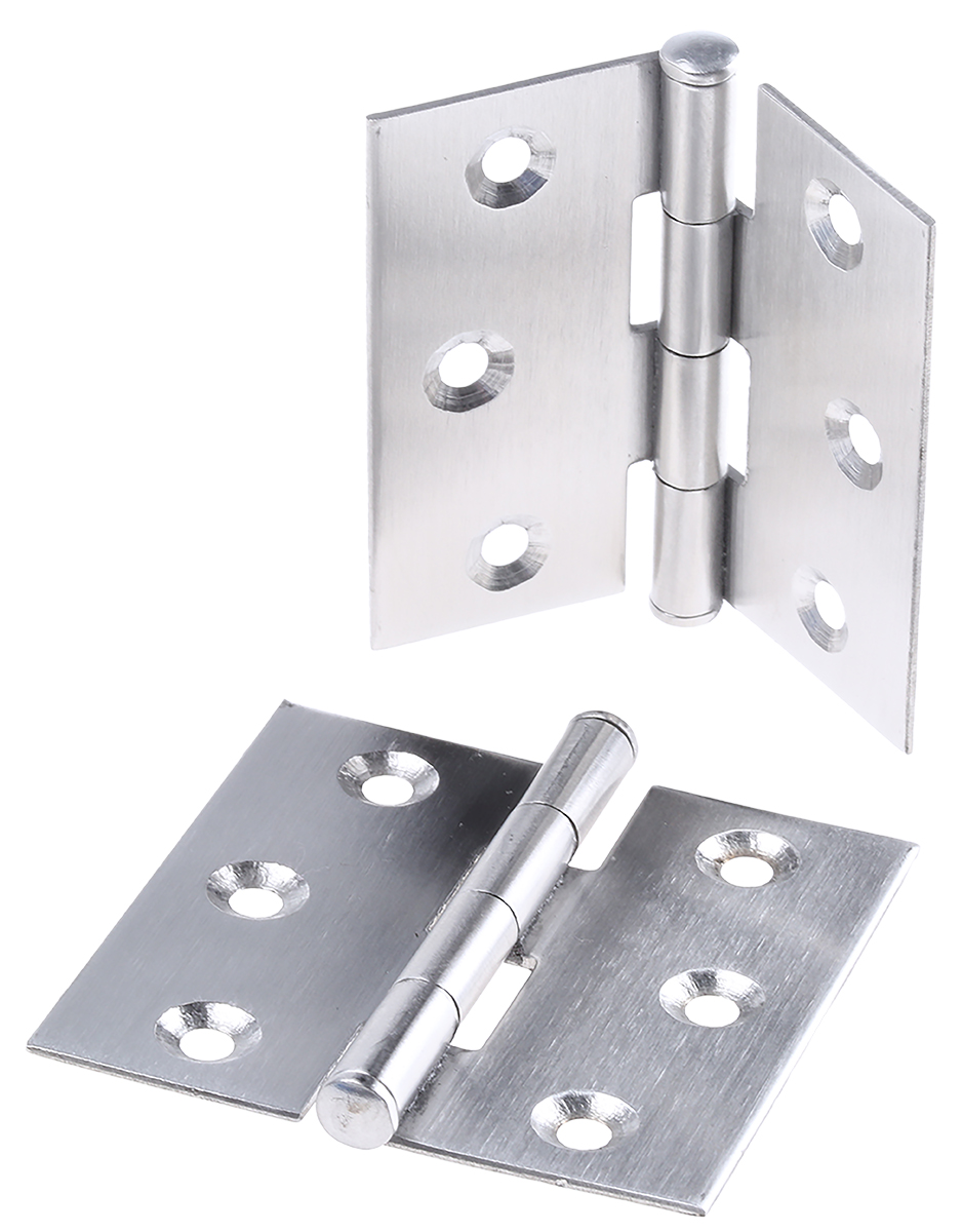 ROCA Stainless Steel Butt with a Knuckle Pin, Screw Fixing, 50 mm x 50 mm x 1.2 mm