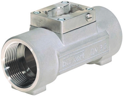 Burkert Plastic Pipe Fitting, Straight Adapter, Female G 1 in x Female G 1 in G