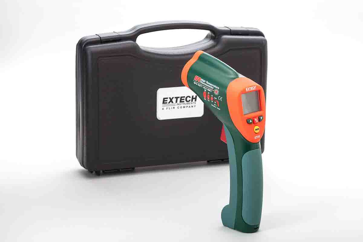42545 Extech  Infrared Thermometer, -50 °C Min, 1000 °C Max, 2 °C Accuracy, °C and °F Measurements