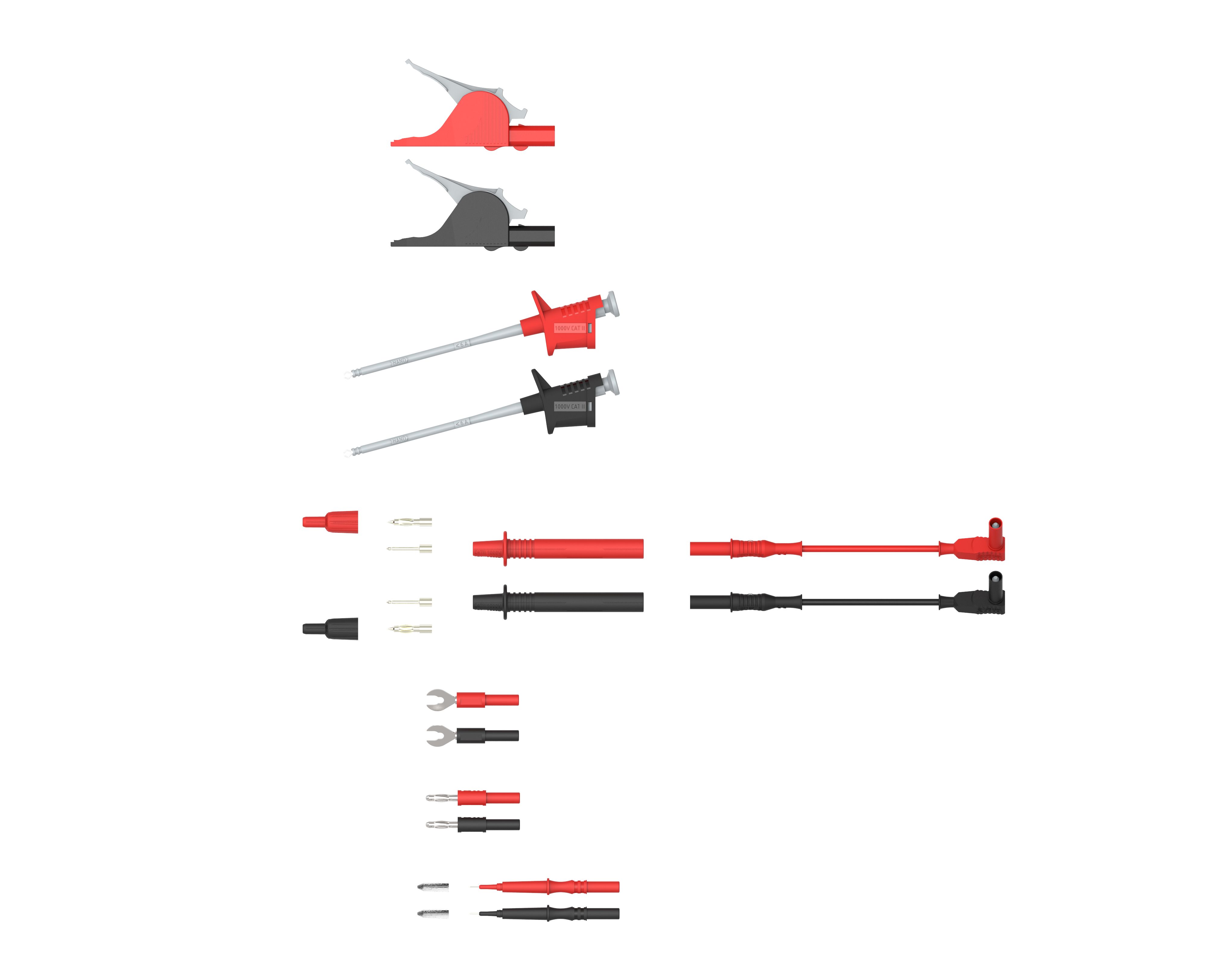 426 Electro PJP Test Lead Kit With Flexible Test Clip, Test Probes, Adapters, Crocodile Clip, Test Leads
