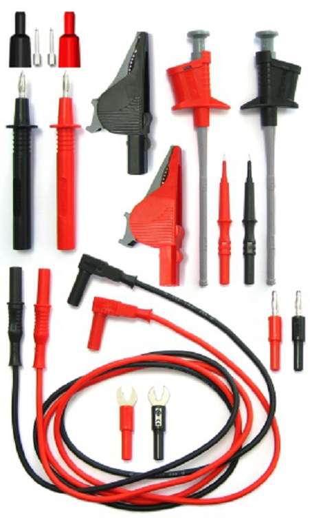 426 Electro PJP Test Lead Kit With Flexible Test Clip, Test Probes, Adapters, Crocodile Clip, Test Leads