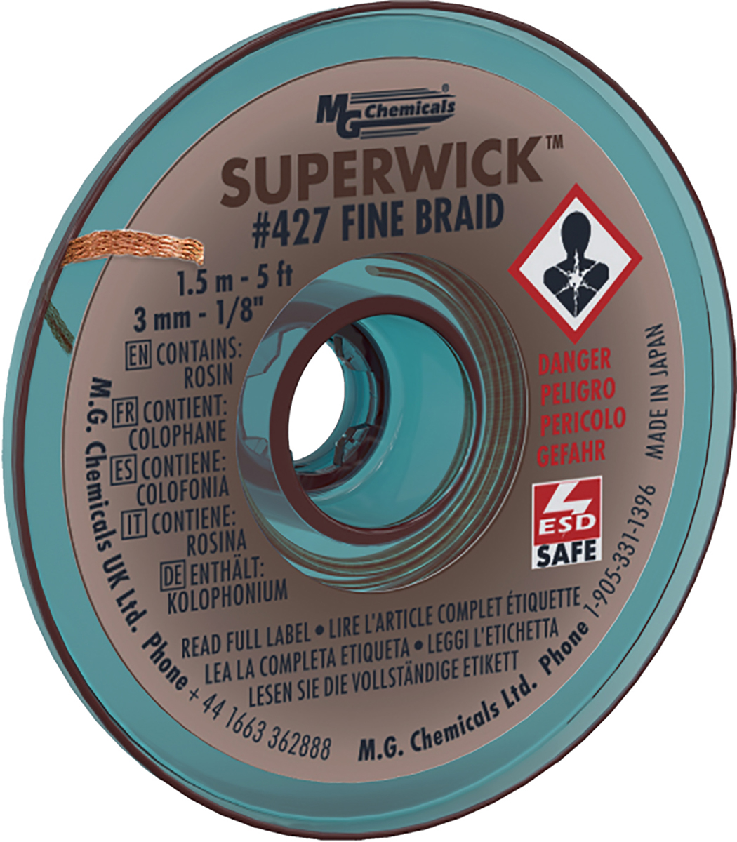 Super Wick 1.5 m De-Soldering Braid, Width 3 mm