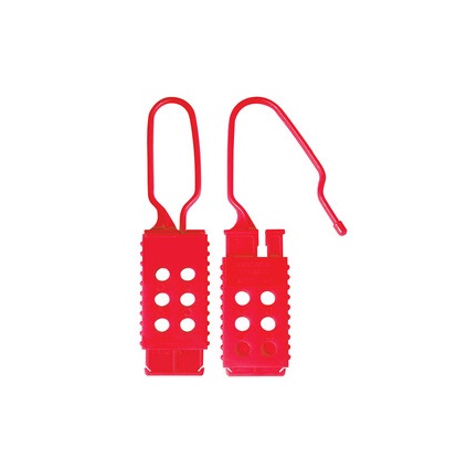 Master Lock 6-Lock Lockout Hasp Nylon Lockout Hasp, 7 mm