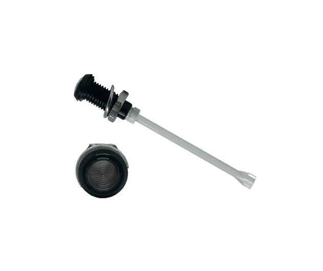 RHD-1640-F9PS67PR Bivar, Panel Mount Vertical LED Light Pipe, Smoke Round Lens