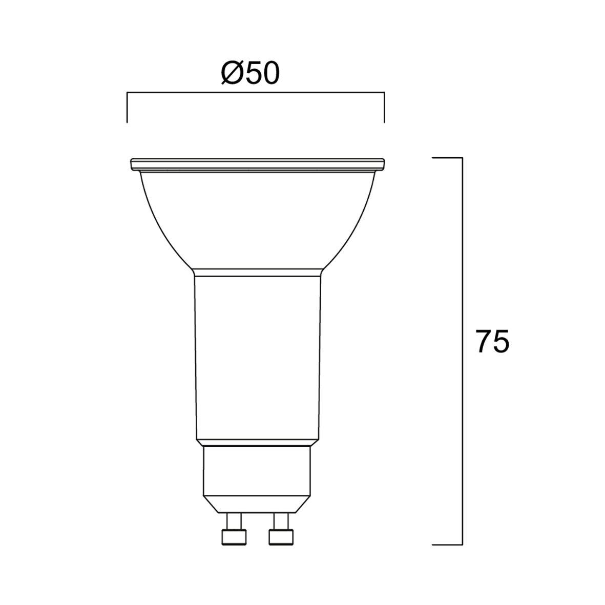 28585 Sylvania GU10 LED Bulbs 4.2 W(50W), 3000K, Warm White