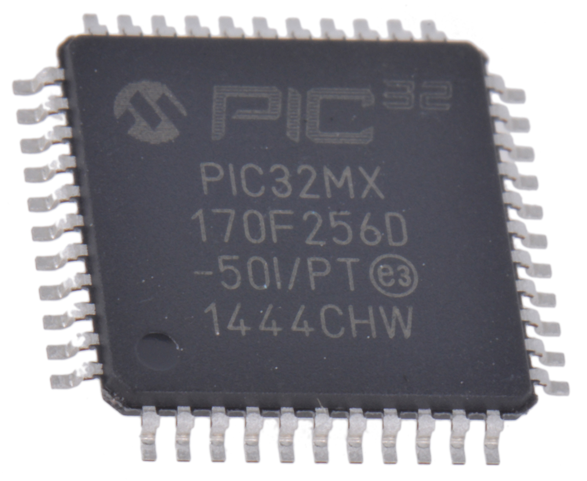 Microchip PIC32MX170F256D-50I/PT, 32 bit PIC, PIC32MX Microcontroller, 50 MHz, 64kB FLASH, 44-Pin TQFP