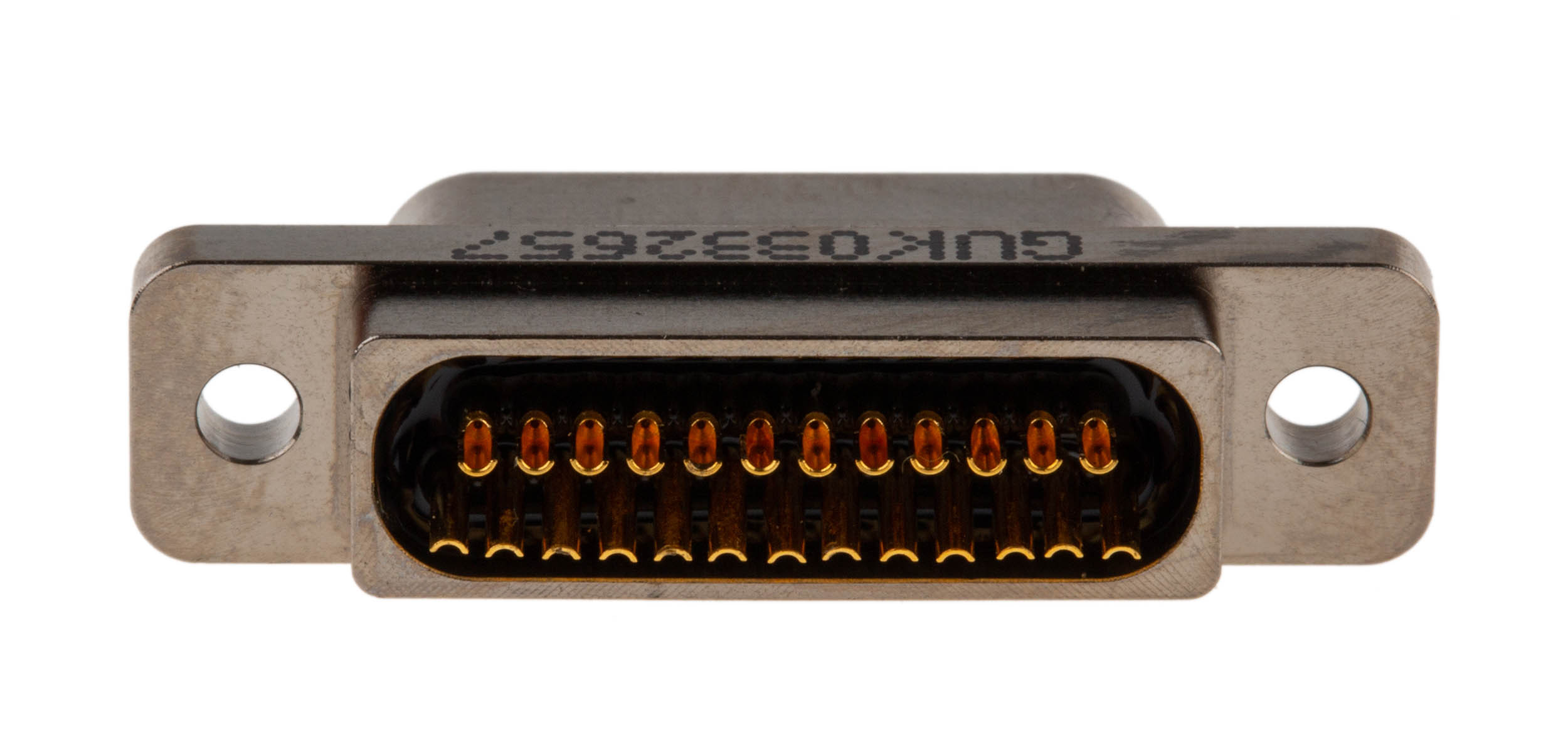 mwdm2l-25ss Glenair MWDM 25 Way Straight Panel Mount D-Sub Connector Female
