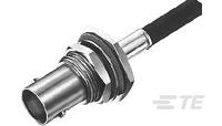 TE Connectivity 1-133 Series, Jack Panel Mount BNC Connector, Crimp Termination, Straight Body