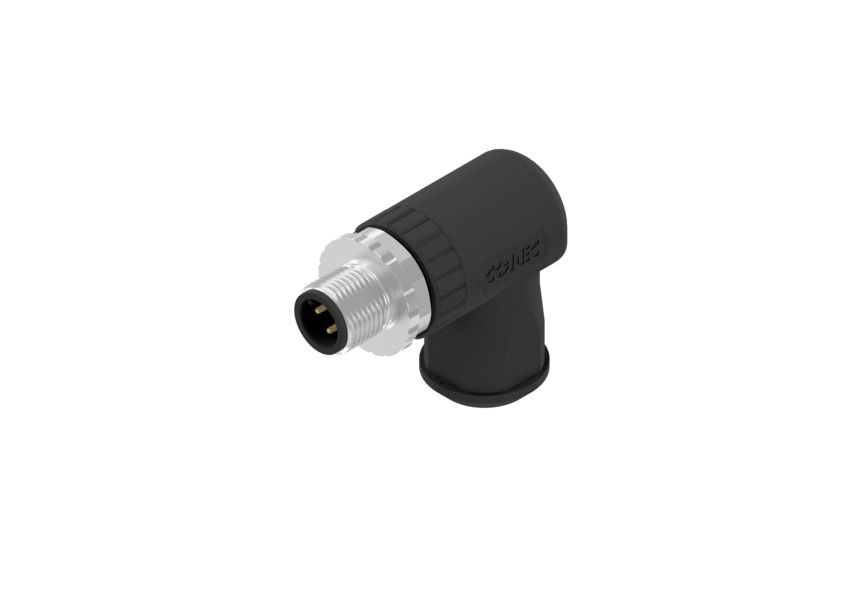 CONEC Circular Connector, 4 Contacts, Screw, M12 Connector, Plug, Male, IP67, SAL Series