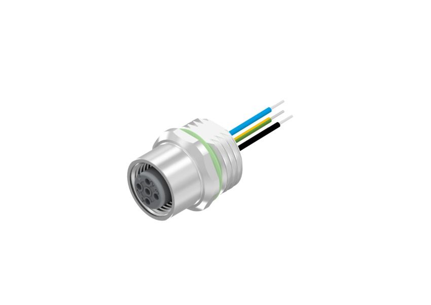 CONEC Female 5 way M12, Right Angle to Unterminated Cable, 500 mm