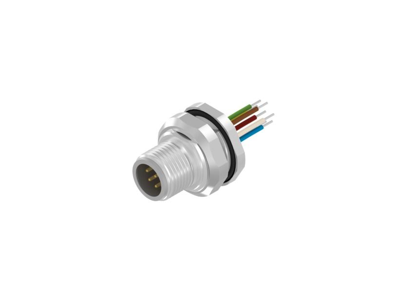 CONEC Male 8 way Right Angle to Unterminated Cable, 500 mm