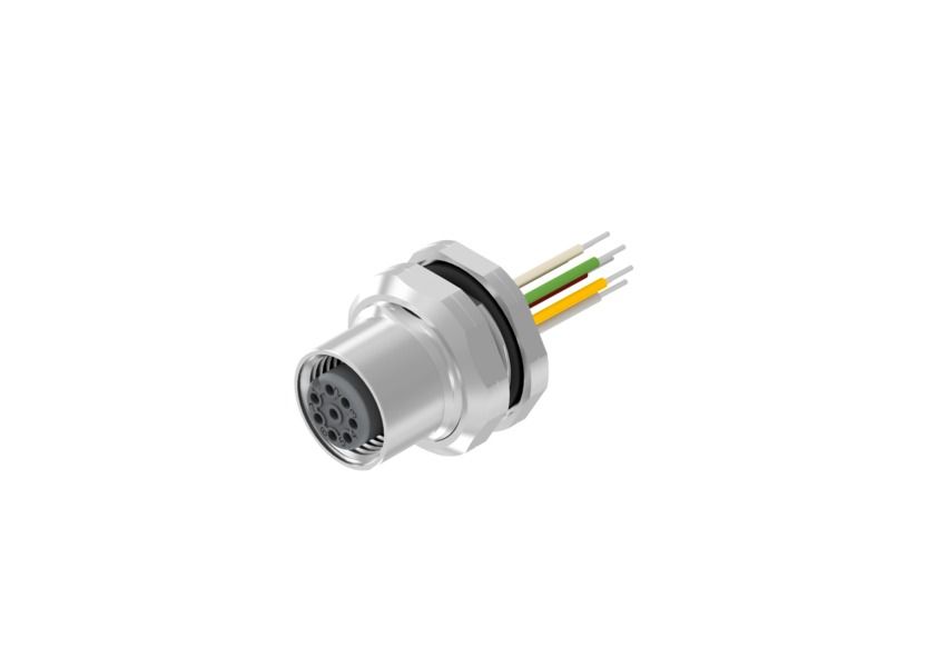 CONEC Female 8 way Right Angle to Unterminated Cable, 500 mm