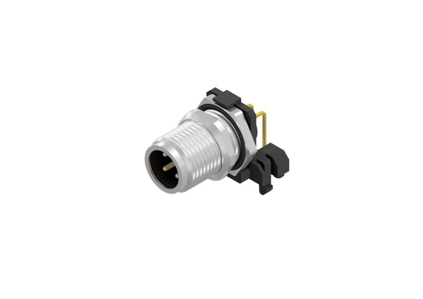 CONEC Circular Connector, 4 Contacts, Screw, M12 Connector, Socket, Male, IP67, SAL Series