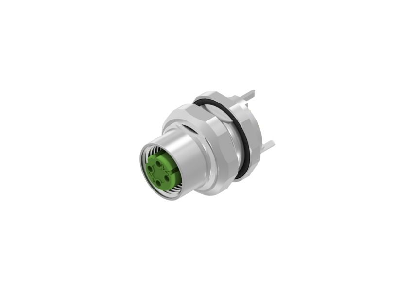 CONEC Circular Connector, 4 Contacts, Screw, M12 Connector, Socket, Female, IP67, SAL Series