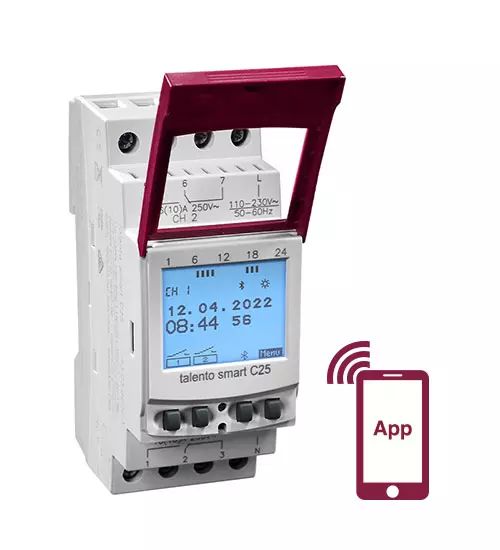 Grasslin Analogue DIN Rail Time Switch, 2-Channel 230V ac