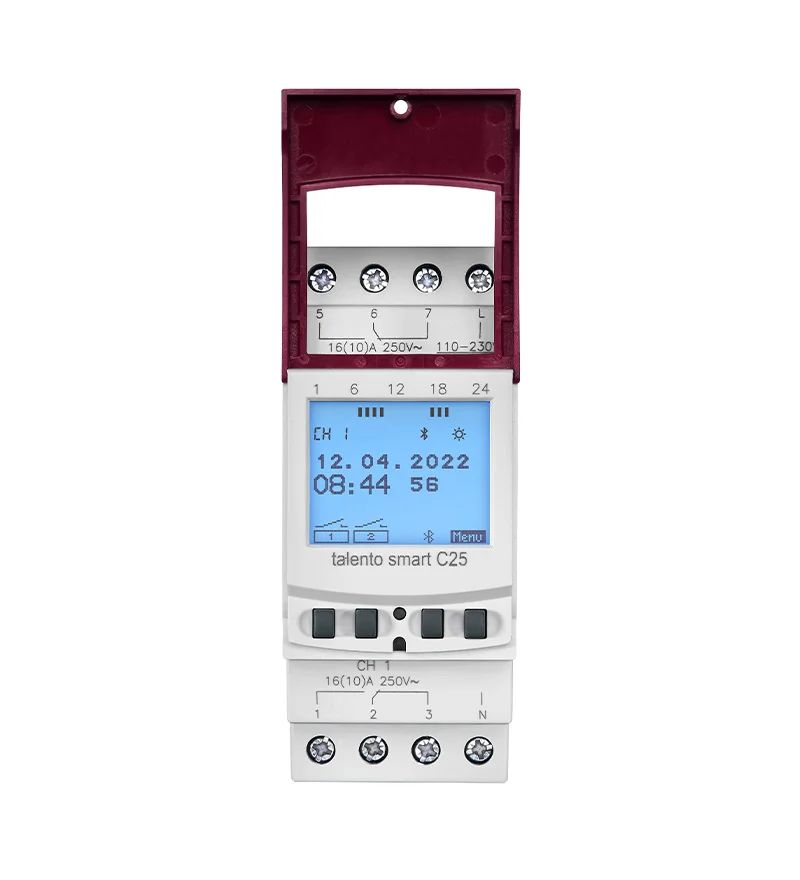 430300021 Grasslin Analogue DIN Rail Time Switch, 2-Channel 230V ac
