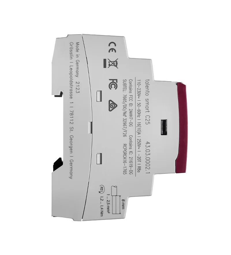 430300021 Grasslin Analogue DIN Rail Time Switch, 2-Channel 230V ac