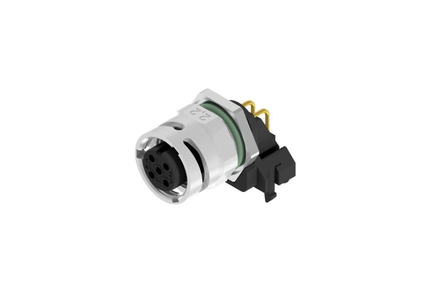 CONEC Circular Connector, 5 Contacts, Panel Mount, M12 Connector, Socket, Female, IP67, 43 Series