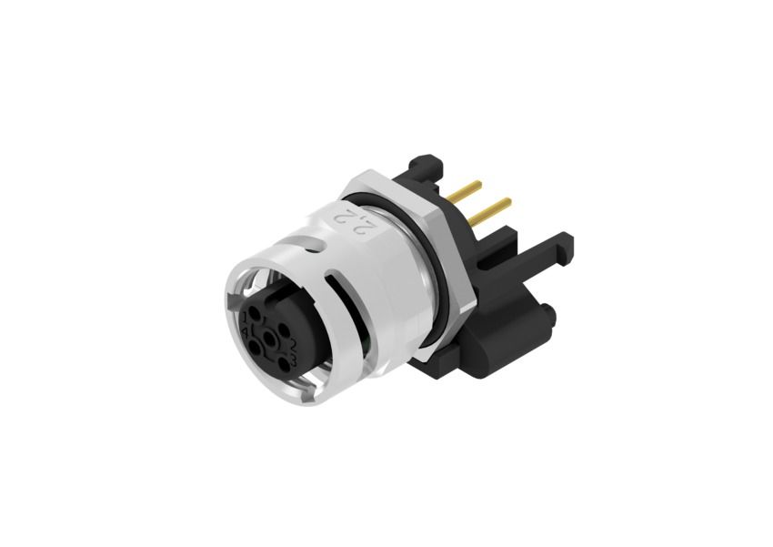 CONEC Circular Connector, 5 Contacts, Panel Mount, M12 Connector, Socket, Female, IP67, 43 Series