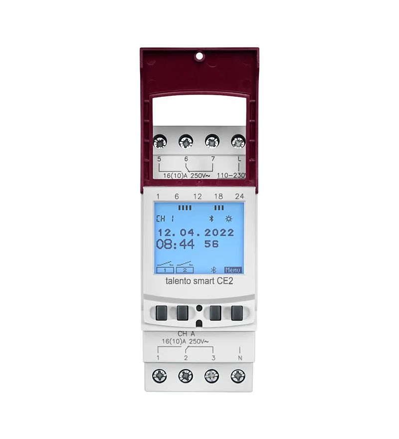 430400041 Grasslin Analogue DIN Rail Time Switch, 2-Channel 230V ac