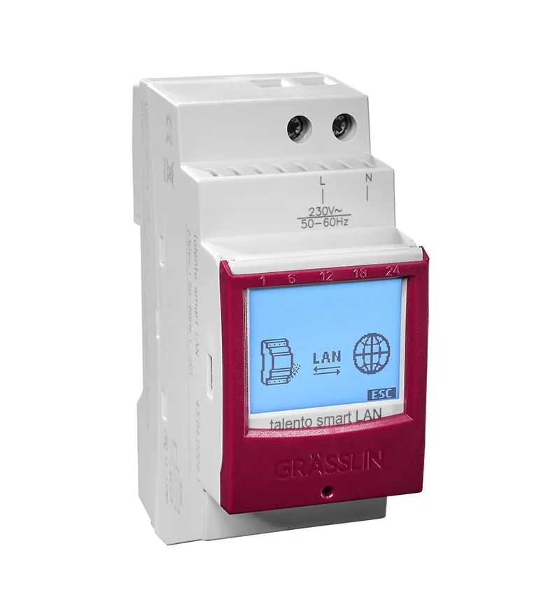 430400061 Grasslin Analogue DIN Rail Time Switch, 1-Channel 230 V ac