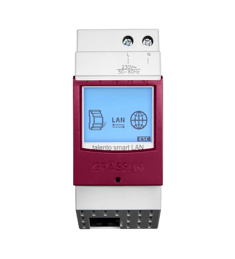430400061 Grasslin Analogue DIN Rail Time Switch, 1-Channel 230 V ac