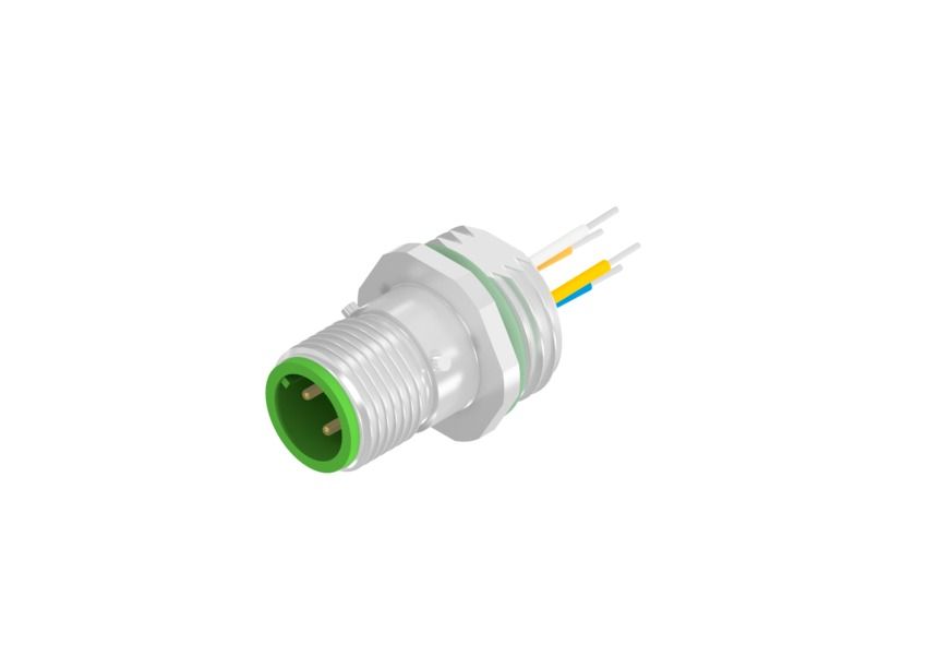CONEC Circular Connector, 4 Contacts, Panel Mount, M12 Connector, Socket, Female, IP67, 43 Series