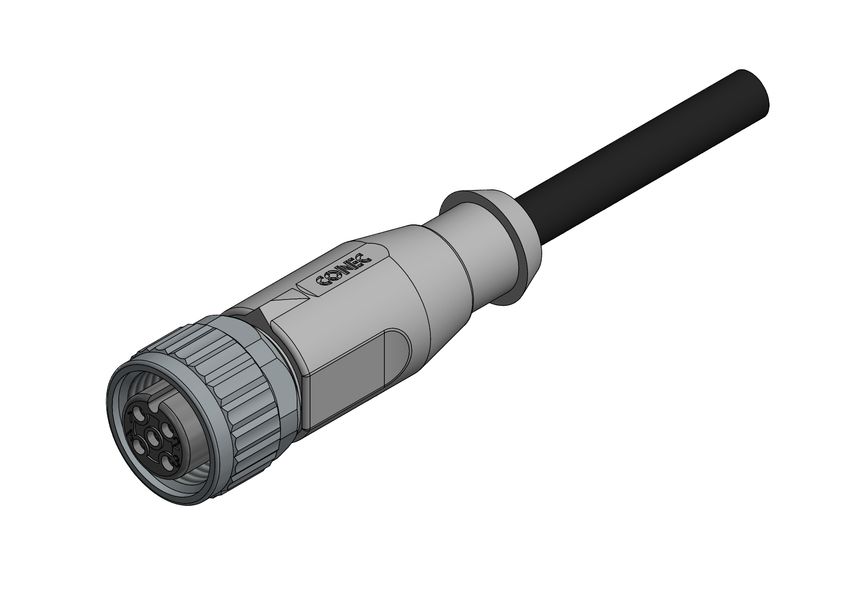CONEC Female 4 way Right Angle to Unterminated Cable, 2 m