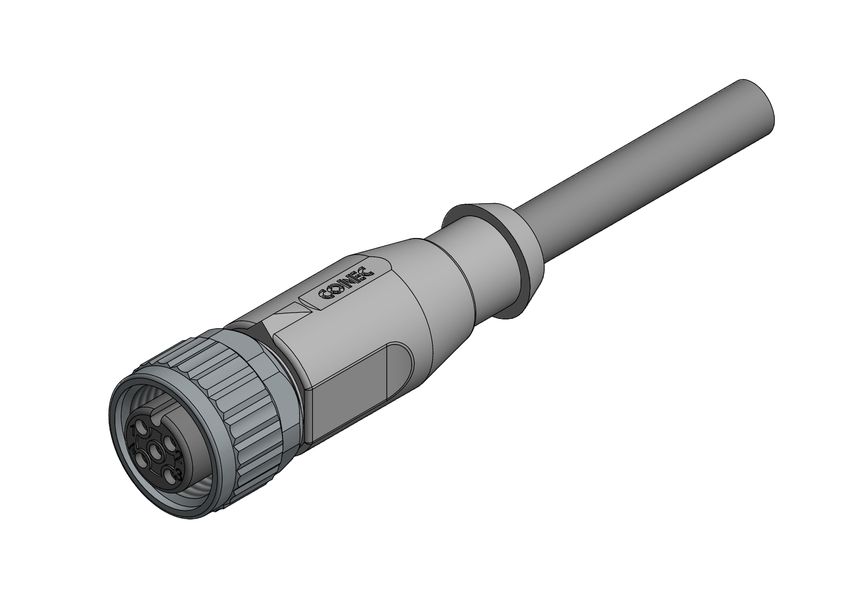 CONEC Female 4 way Right Angle to Unterminated Cable, 3 m
