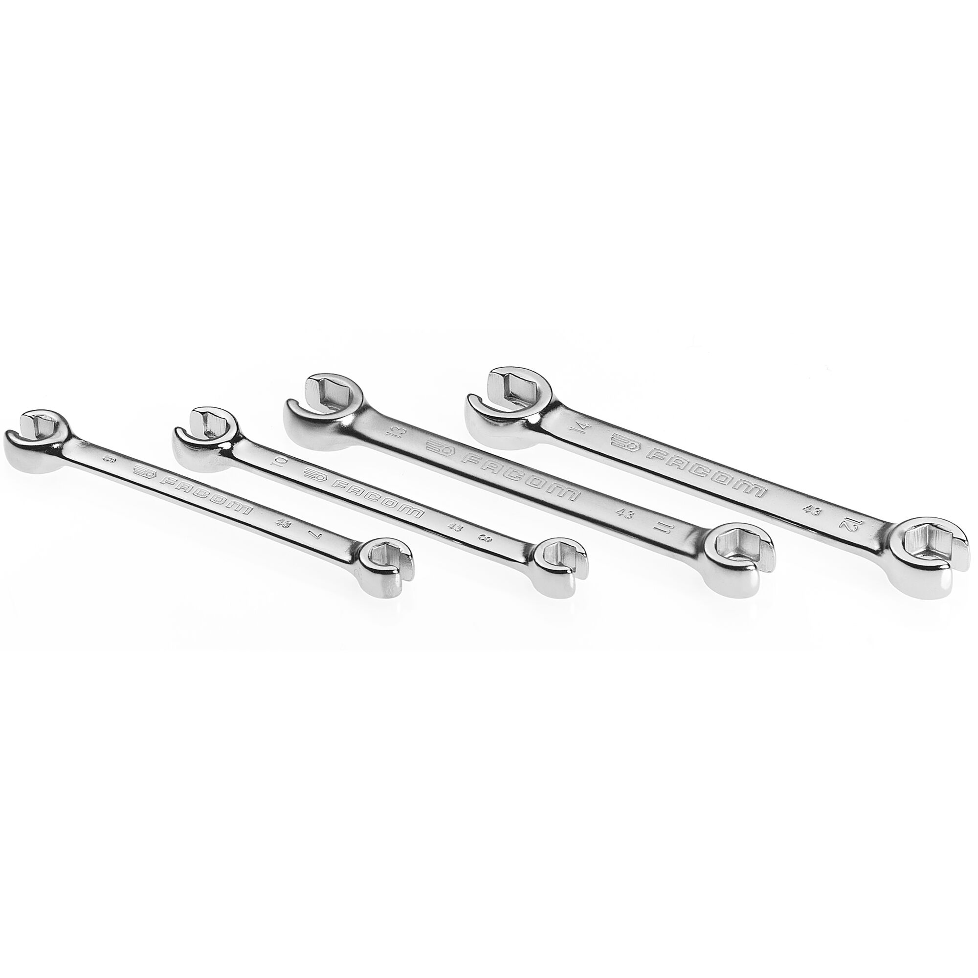 43j4pf Facom 4-Piece Spanner Set, 7 to 14 mm
