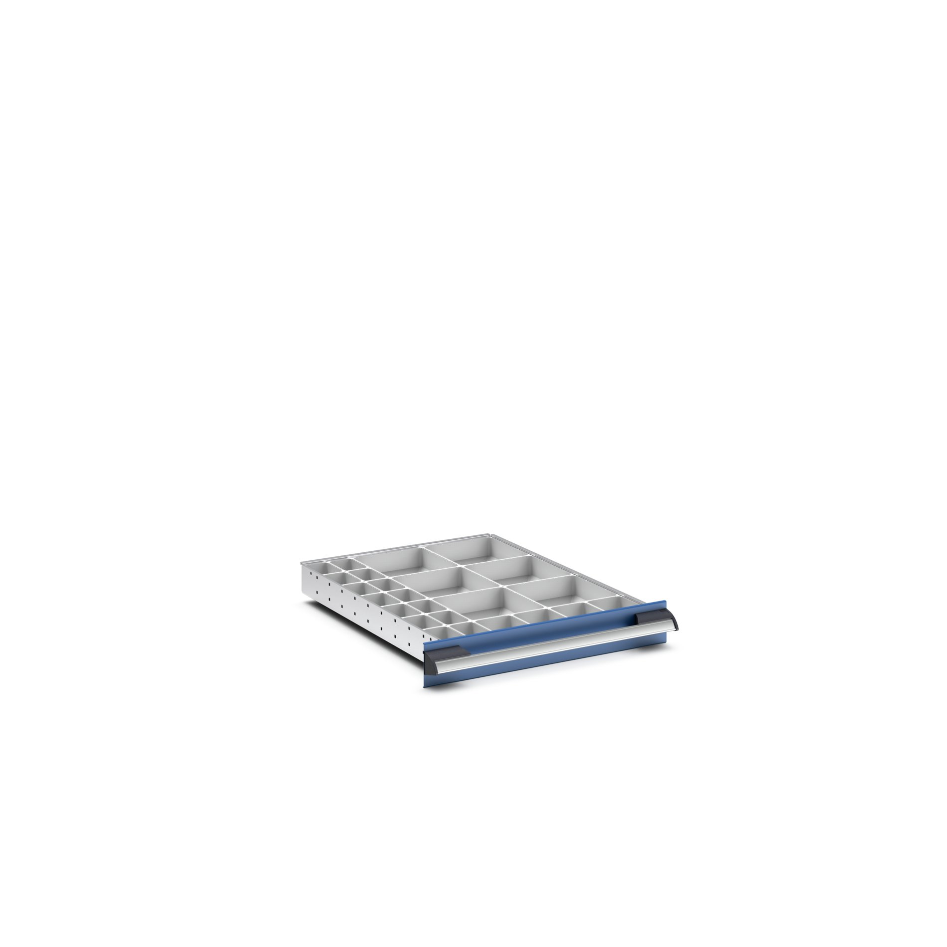 Bott Plastic, Polypropylene Storage Rack, 650 mm x 525 mm x 75 mm, Light Grey