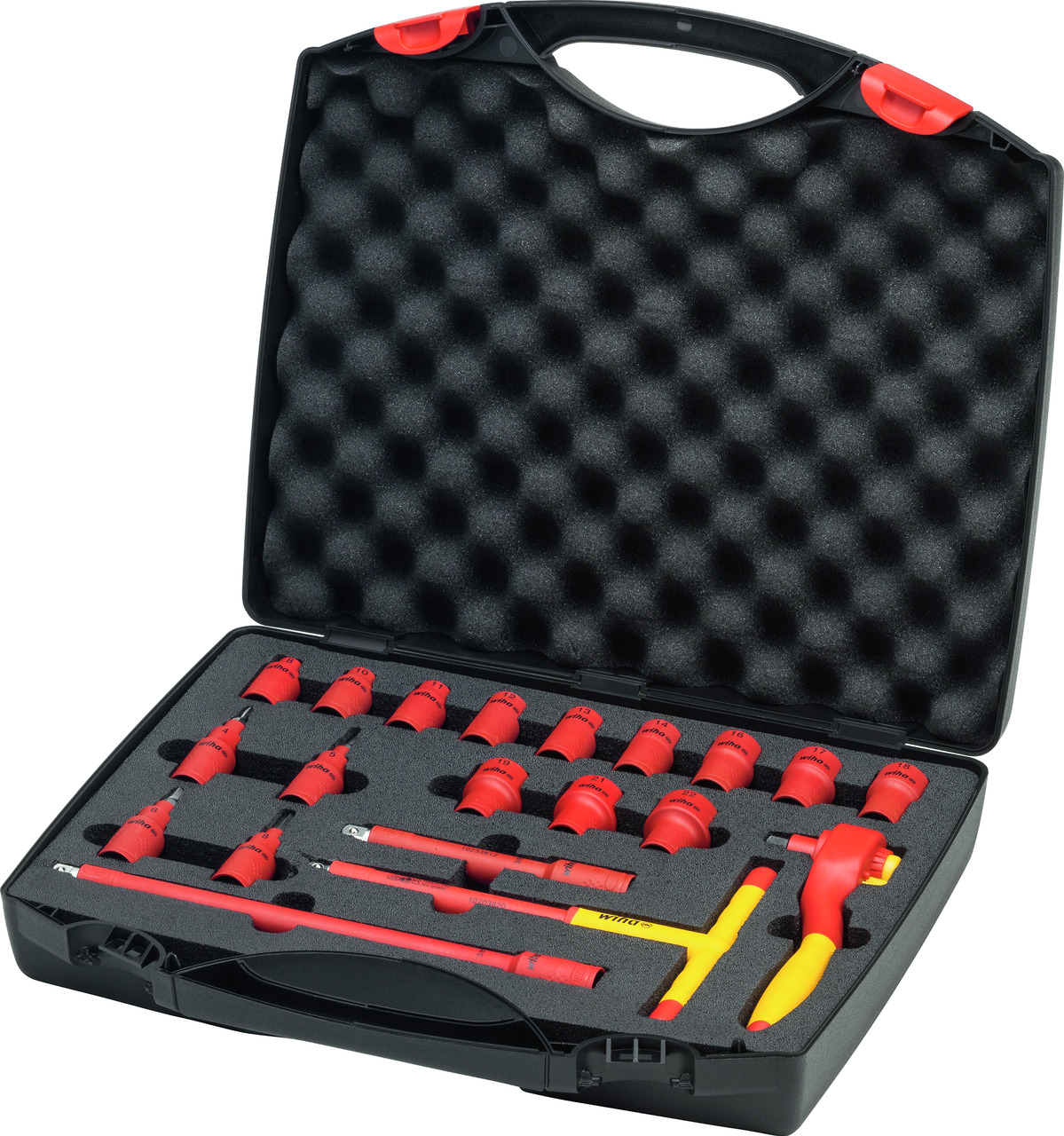 Wiha 21-Piece 3/8 in Hexagon Ratchet Wrench & Bit Set VDE/1000V Approved