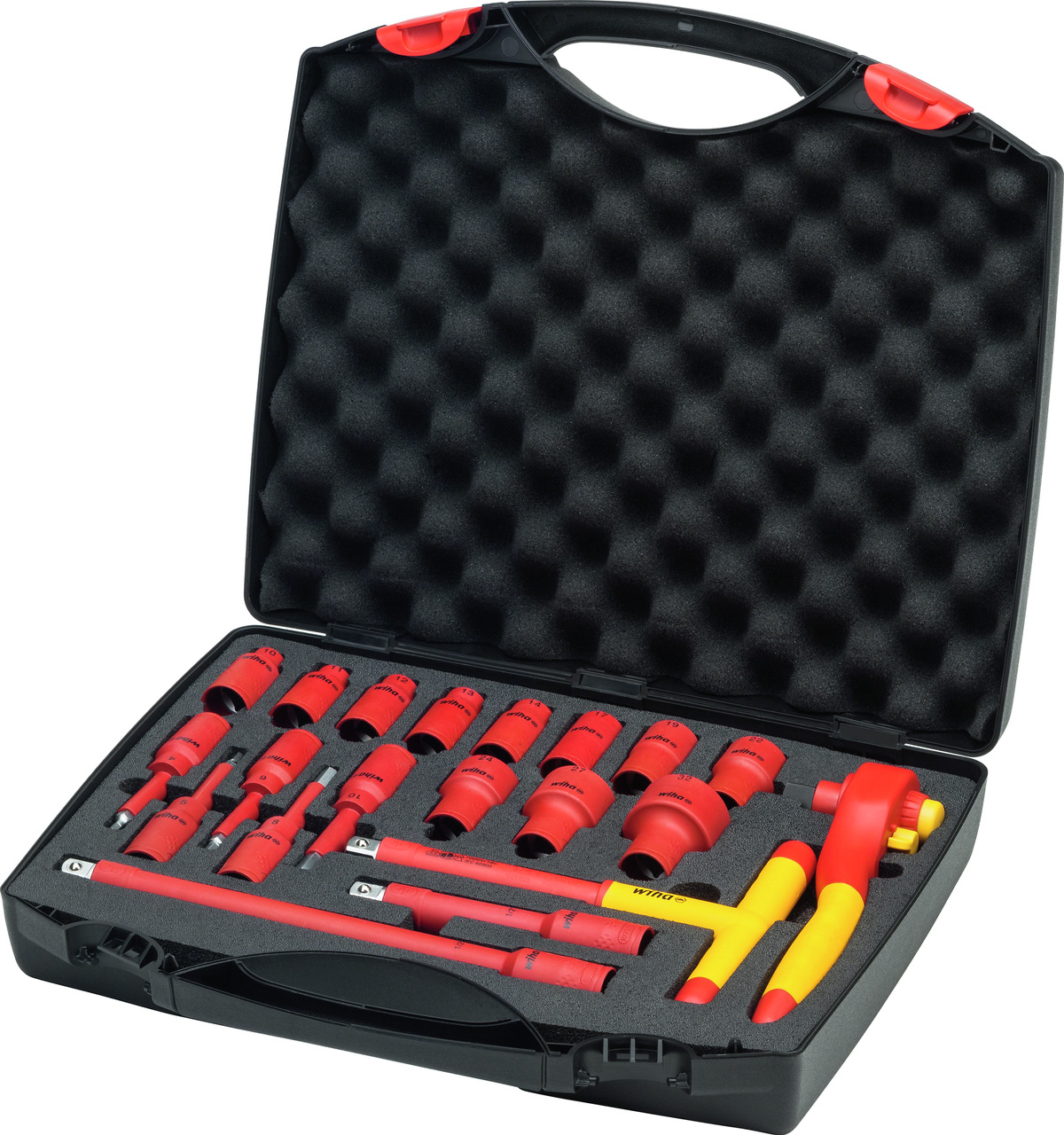 Wiha 21-Piece 1/2 in Hexagon Ratchet Wrench & Bit Set VDE/1000V Approved