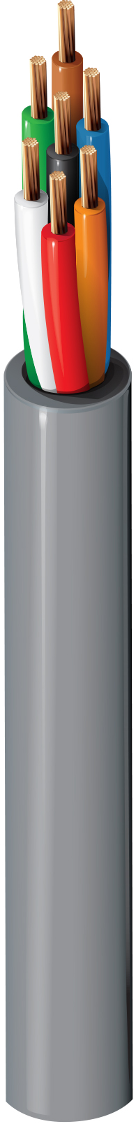 Belden 4305ULW Series 7 Core, 18 AWG CSA Unscreened, 7.4 mm OD, 500 m, Grey