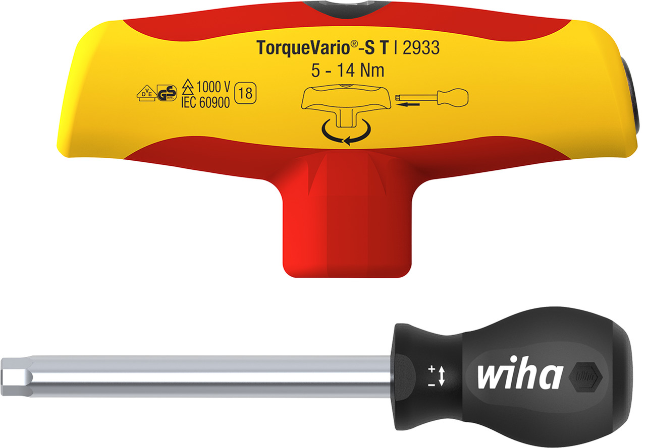 Wiha Adjustable Torque Screwdriver, 5 To 14 Nm, 6 mm Drive, ±6 % Accuracy