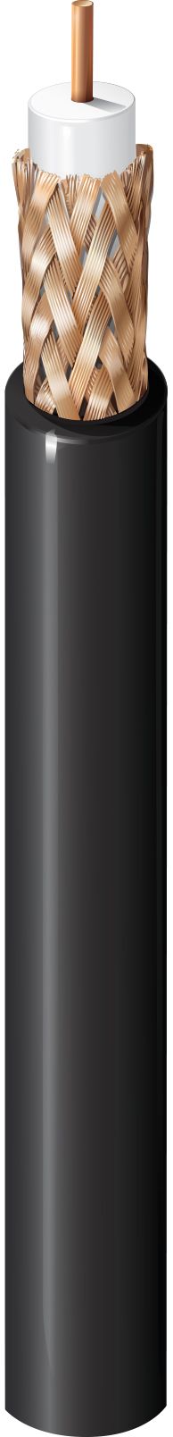 Belden 433945 Series, 100 m, RG6 Coaxial SDI Coaxial Cable 75 Ω, Grey, Unterminated