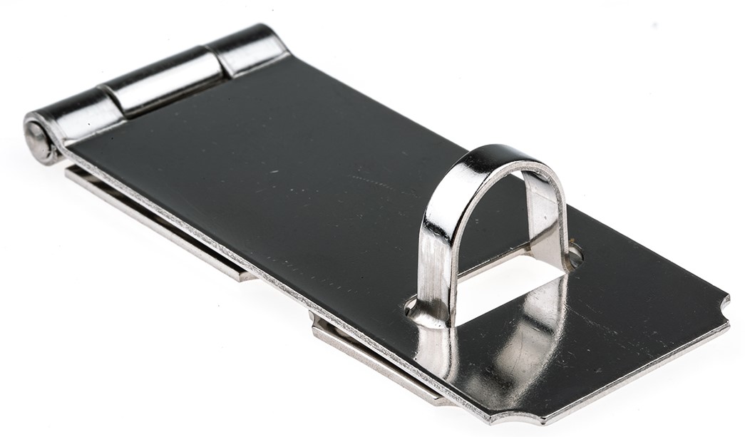 RS PRO Stainless Steel Zinc Plated Hasp & Staple 36mm 90 mm