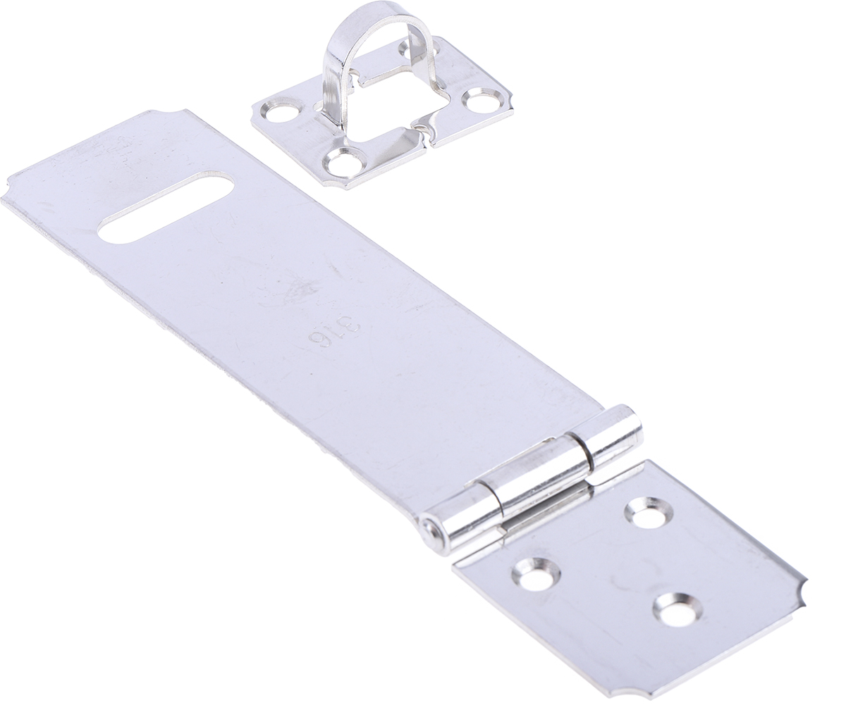 434-9602 RS PRO Stainless Steel Zinc Plated Hasp & Staple 36mm 114 mm
