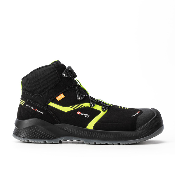 Sixton Scatto Black, Green Composite Toe Capped Unisex Ankle Boot 9, EU 43 IEC EN 61340 5 1:2016