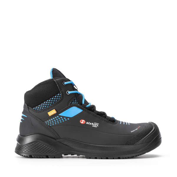 Sixton Forza Black, Blue Composite Toe Capped Unisex Ankle Boot 4.5, EU 37 IEC EN 61340 5 1:2016