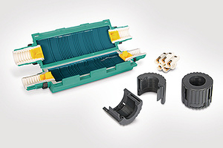 HellermannTyton Relicon Cable Joint Gel Straight Re-Openable Shell, Non-Toxic Gel, Perfect Strain Relief Through