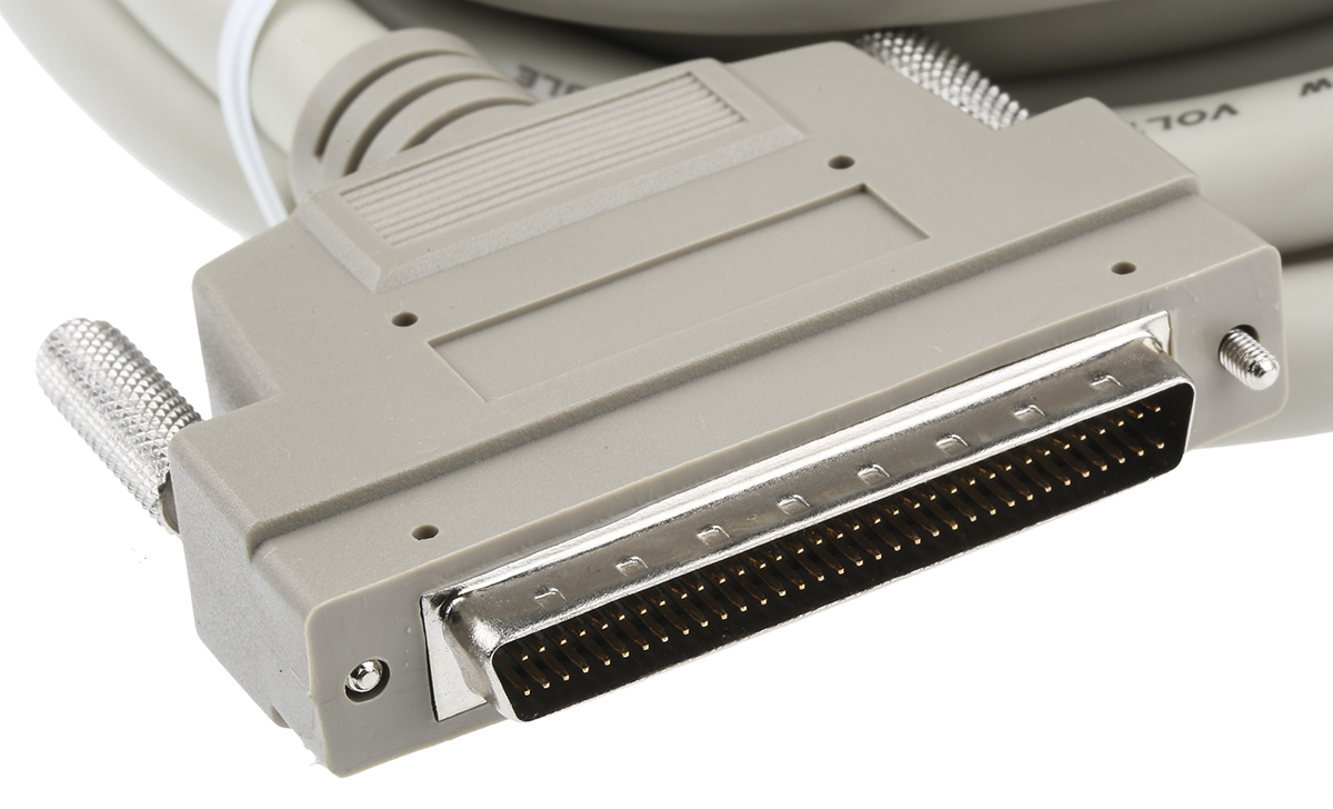 436-5187 RS PRO Male SCSI III to SCSI Cable 3 m