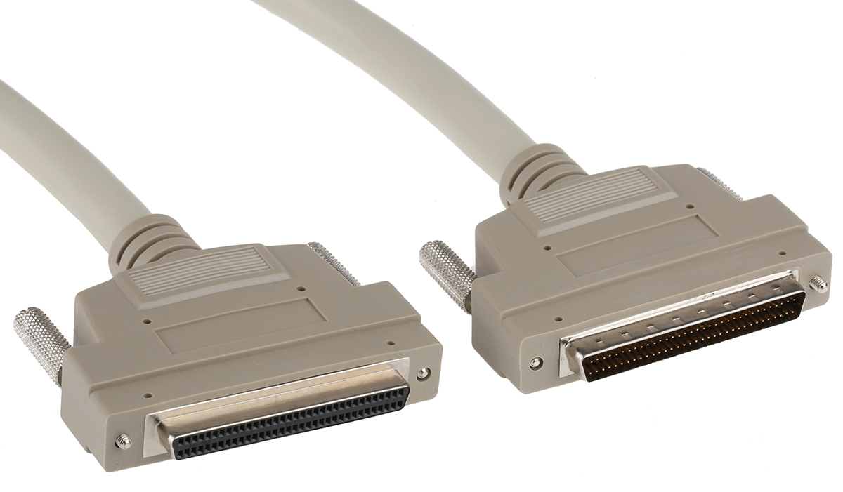 RS PRO Male SCSI III to SCSI Cable 2 m
