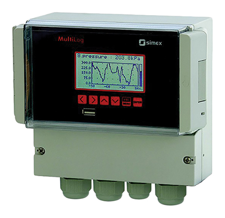 Simex SRD N16A, 8 Input Channels, 2 Output Channels, Graphical Chart Recorder Measures Current