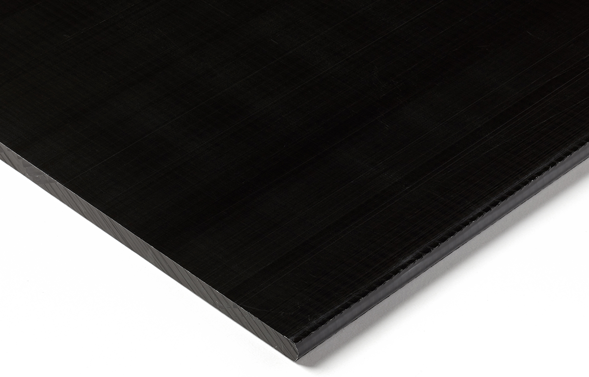 RS PRO Black Polyoxymethylene Plastic Sheet, 500 mm x 300mm x 50 mm