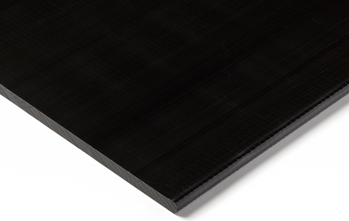 RS PRO Black Polyoxymethylene Plastic Sheet, 500 mm x 300mm x 60 mm